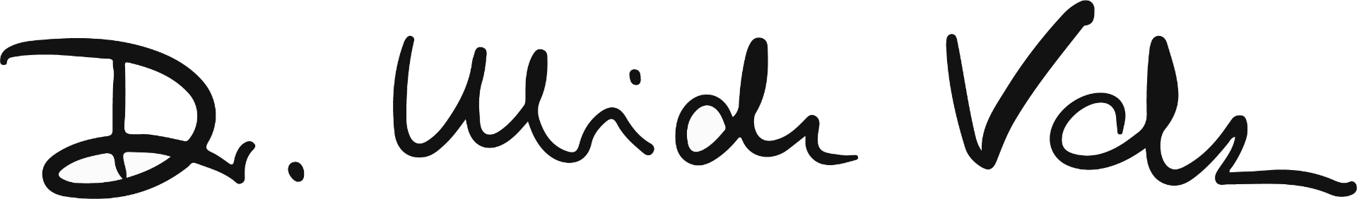 Signature Dr. Karl Ulrich Volz