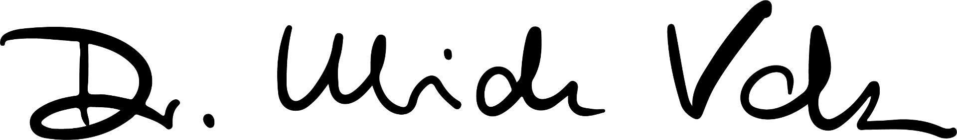 Signature Dr. Karl Ulrich Volz